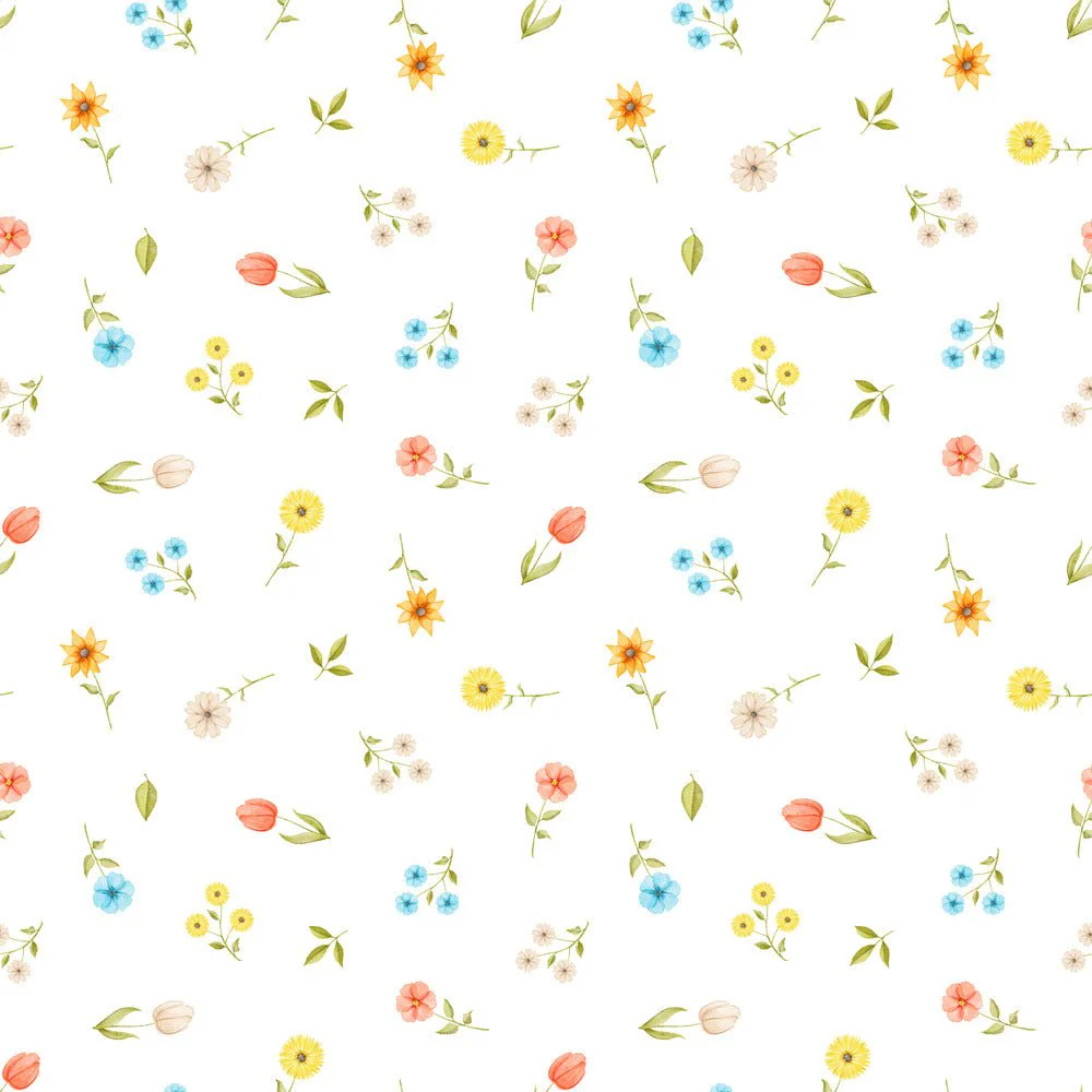 Little Critters Summer Fun Floral Fabric