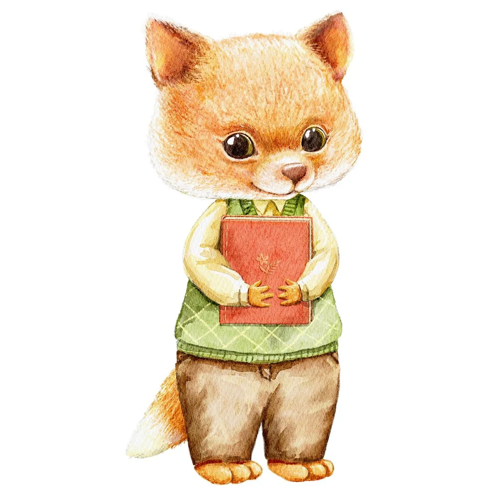Little Critters Summer Fun Holding Book Fabric Panel
