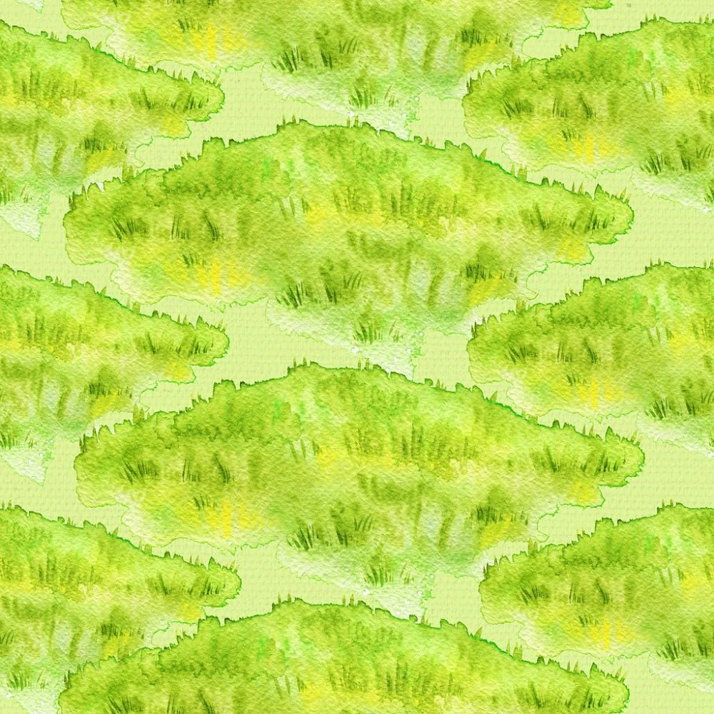 Little Critters Summer Fun Meadow Grass Fabric