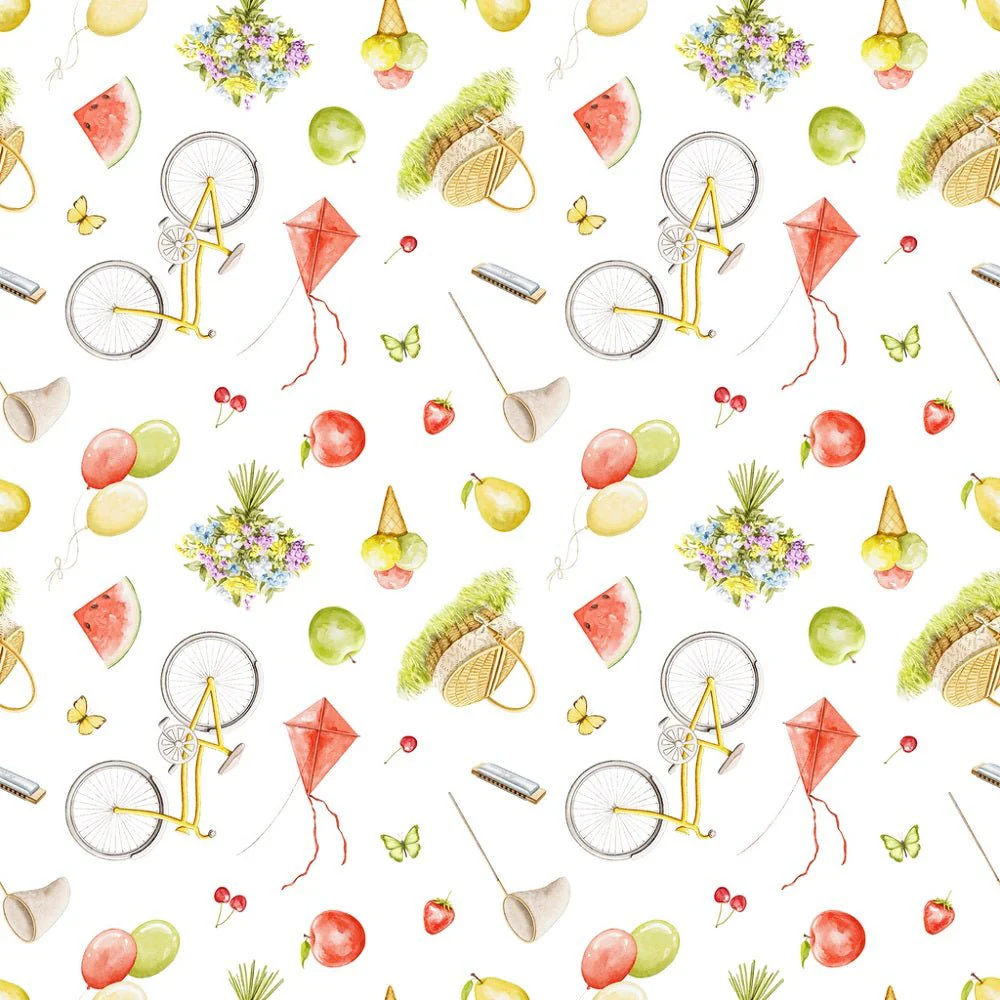 Little Critters Summer Fun Tossed Picnic Fabric