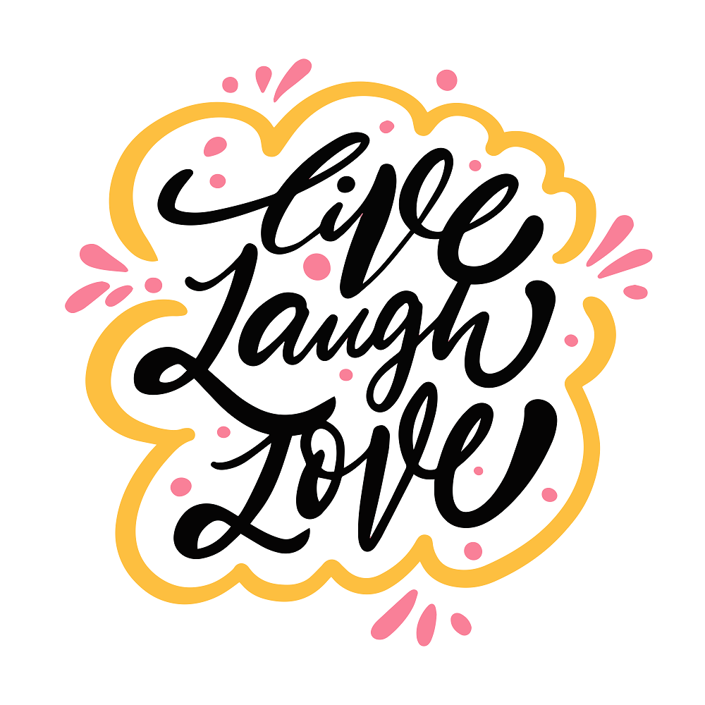 Live, Laugh, Love Fabric Panel - White