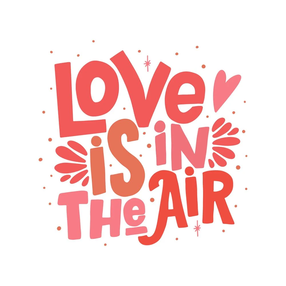 Love Is In The Air Fabric Panel Variation 2