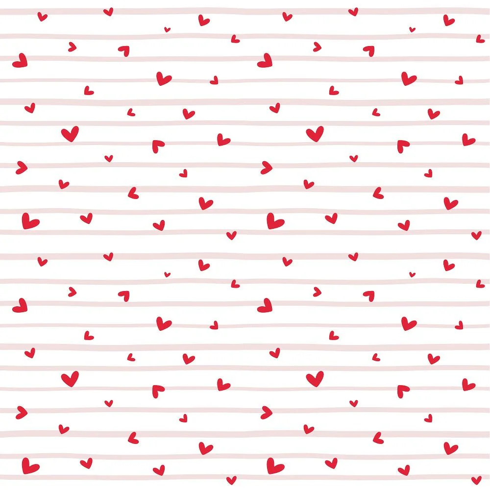 Love is in the Air Pattern #1 Fabric - White