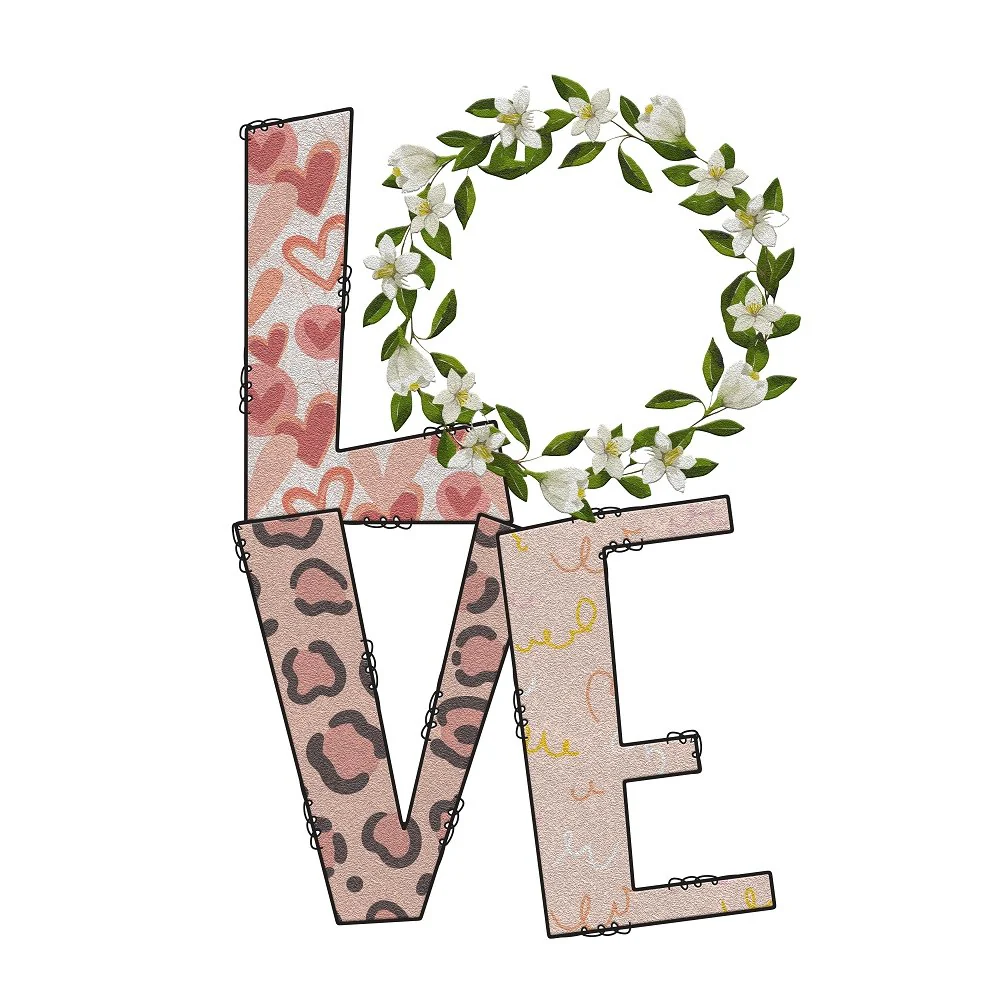 Love Jesus Crown Fabric Panel