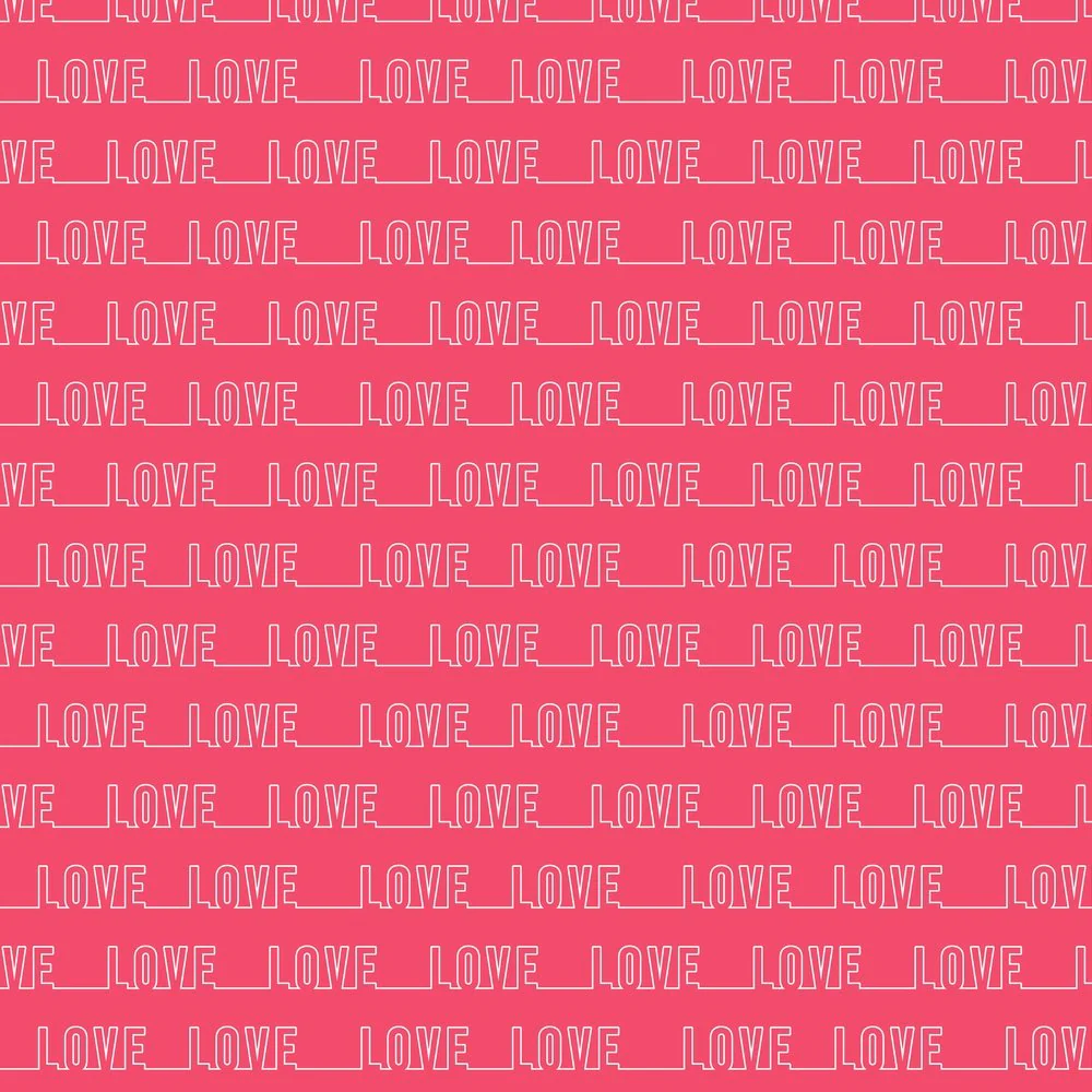 Love Lettering Fabric