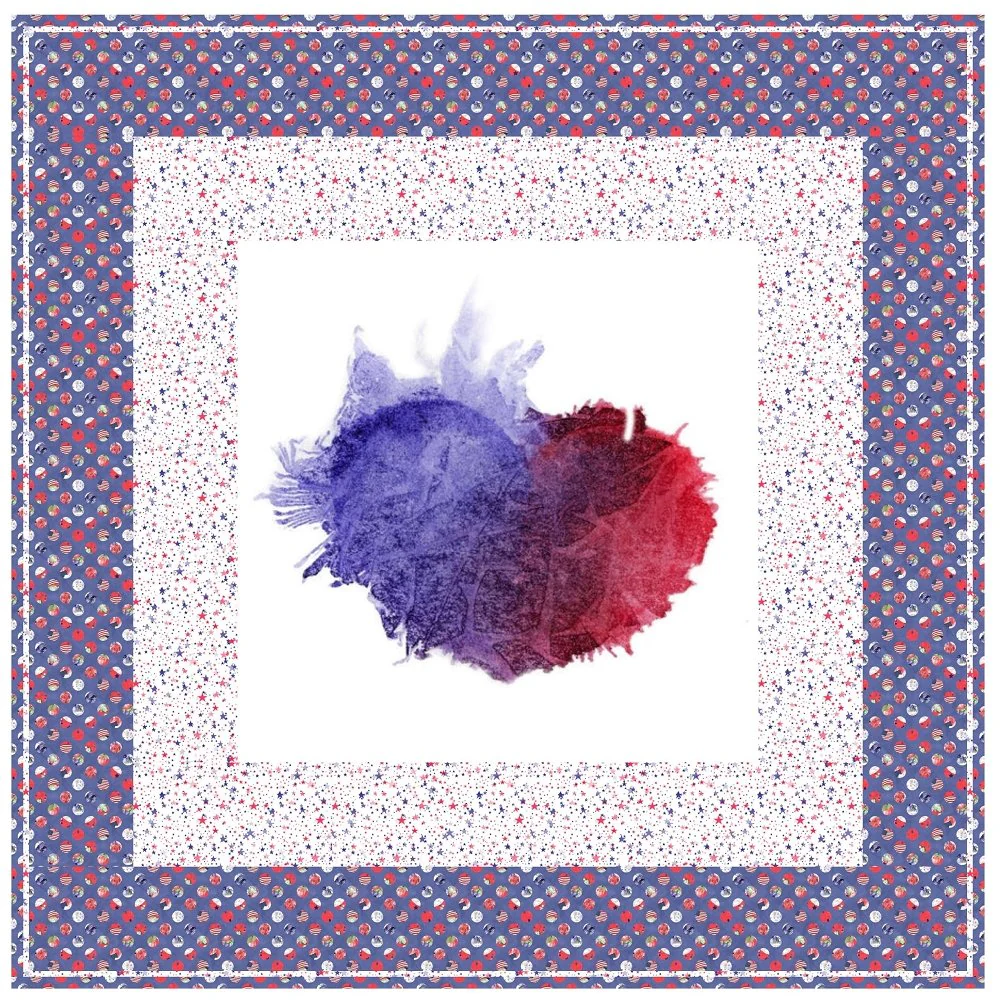 Love Our Freedom Splash Wall Hanging 42" x 42"