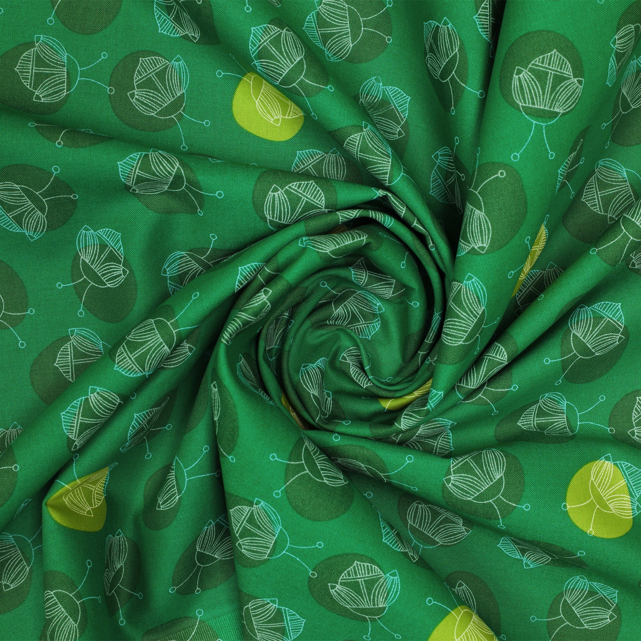 Lucky Bugs Fabric Collection - Bug A Dot Forest - Image 2