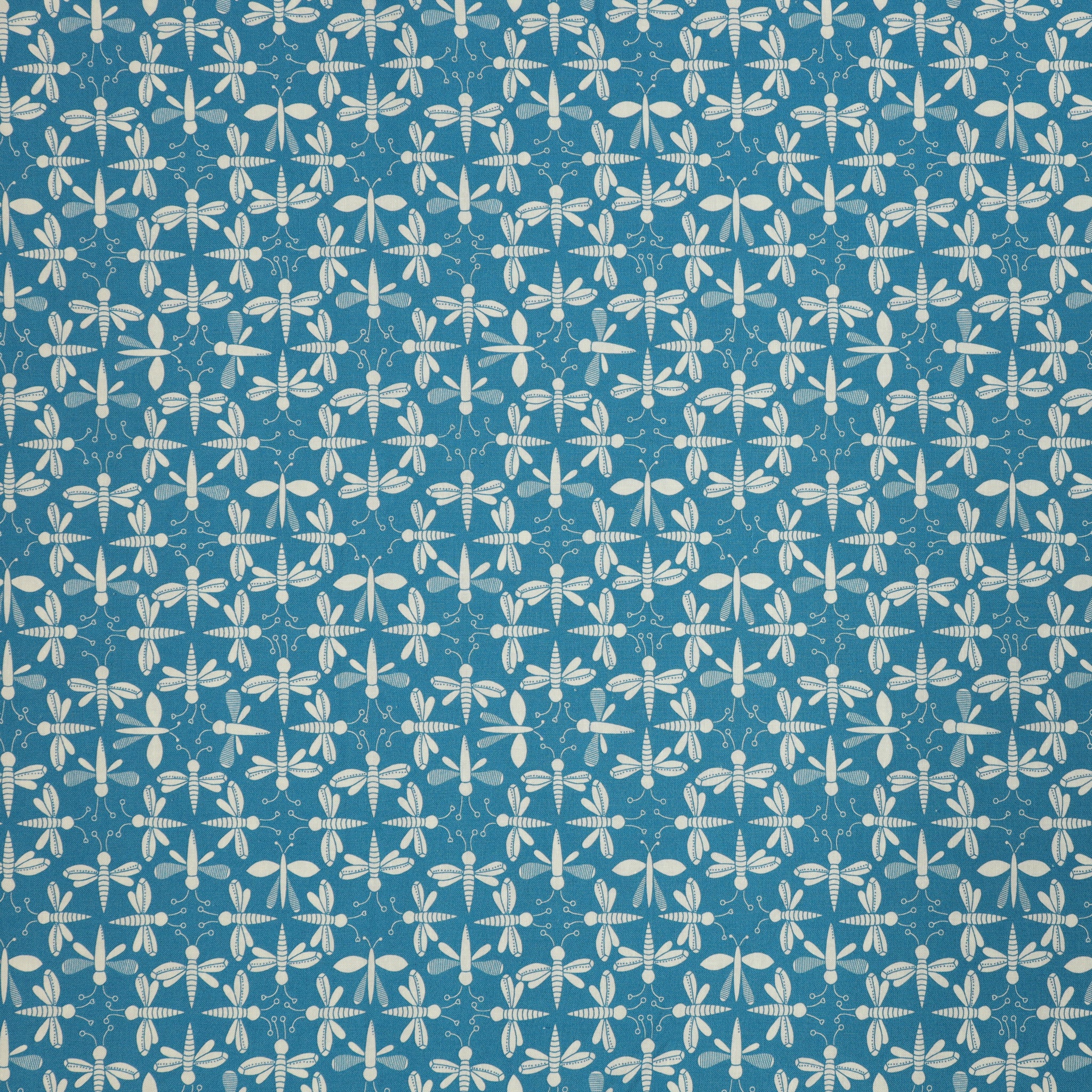Lucky Bugs Fabric Collection - Get Your Bugs in a Row Blue