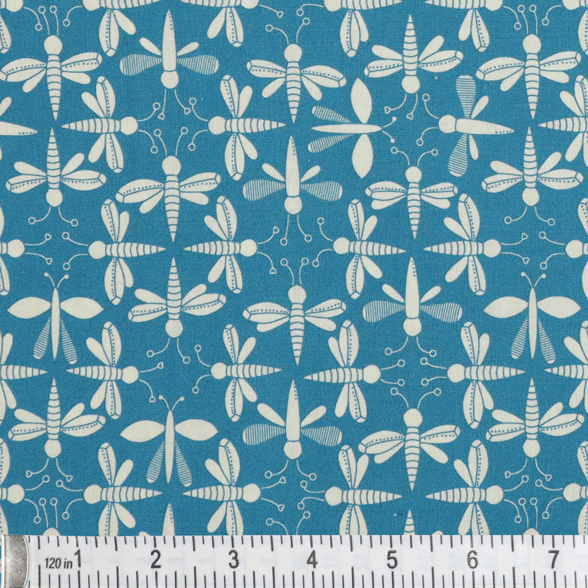 Lucky Bugs Fabric Collection - Get Your Bugs in a Row Blue - Image 3
