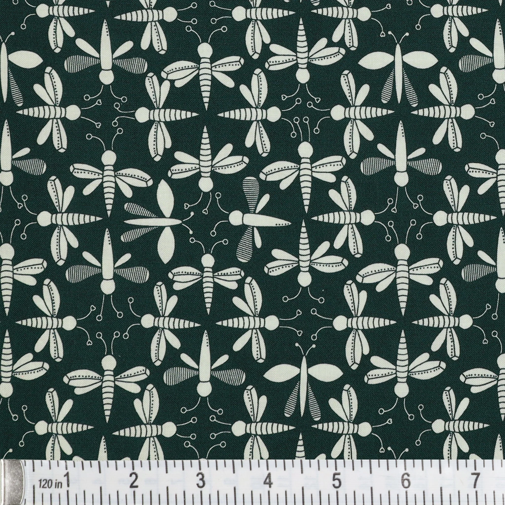 Lucky Bugs Fabric Collection - Get Your Bugs in a Row Dark Teal - Image 3