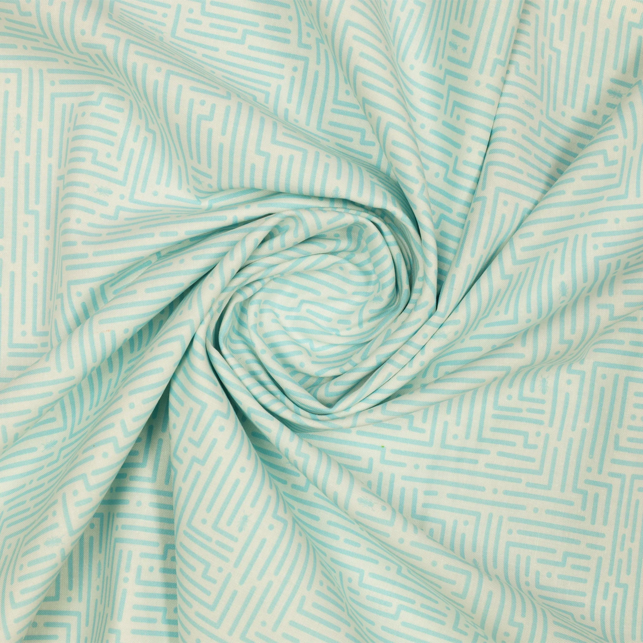 Lucky Bugs Fabric Collection - Mazing Sky/White - Image 2