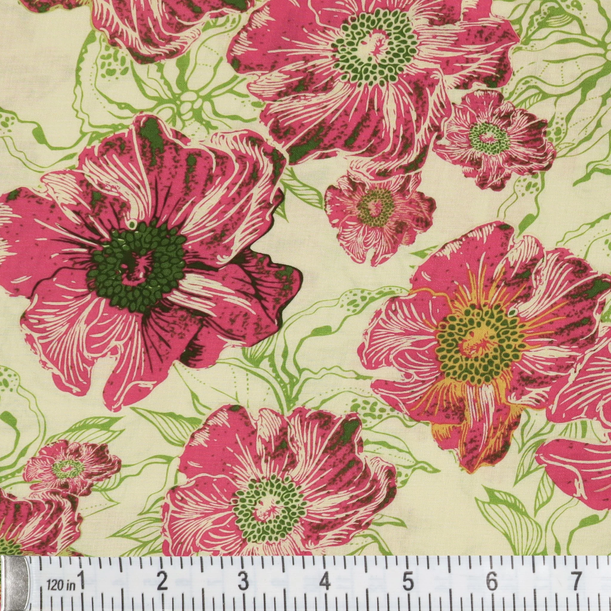 Lush Foliage Vivid Fabric in Rayon - Image 3