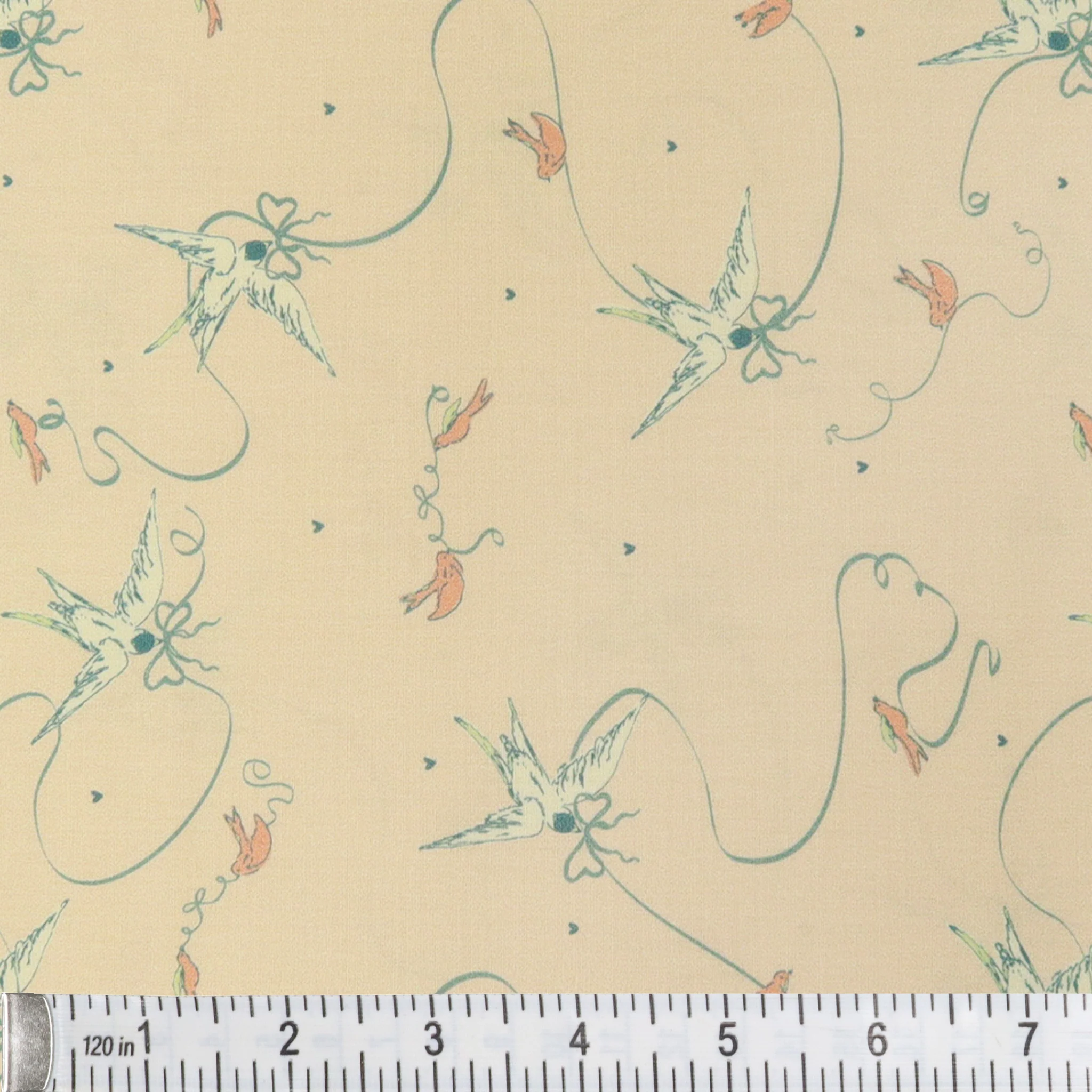 Mademoiselle Fabric Collection - Doves & Bows - Image 2