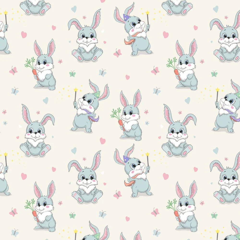 Magical Rabbit Fabric - Cream