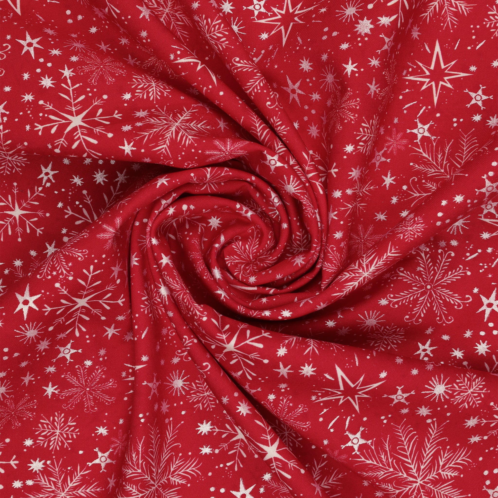 Magical Season Fabric Collection - Snow Frost Red - Image 2