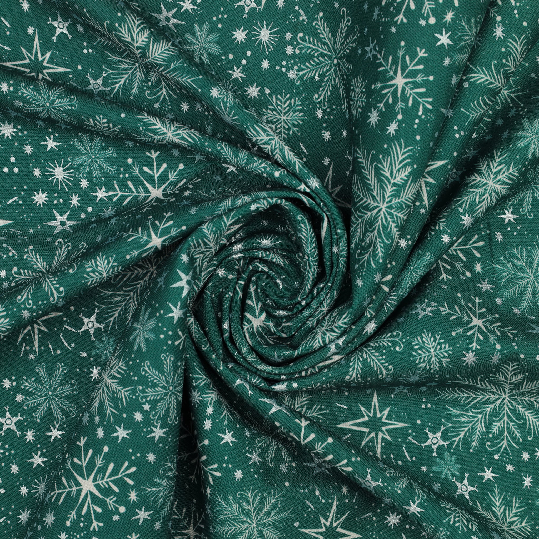 Magical Season Fabric Collection - Snow Frost Teal - Image 2
