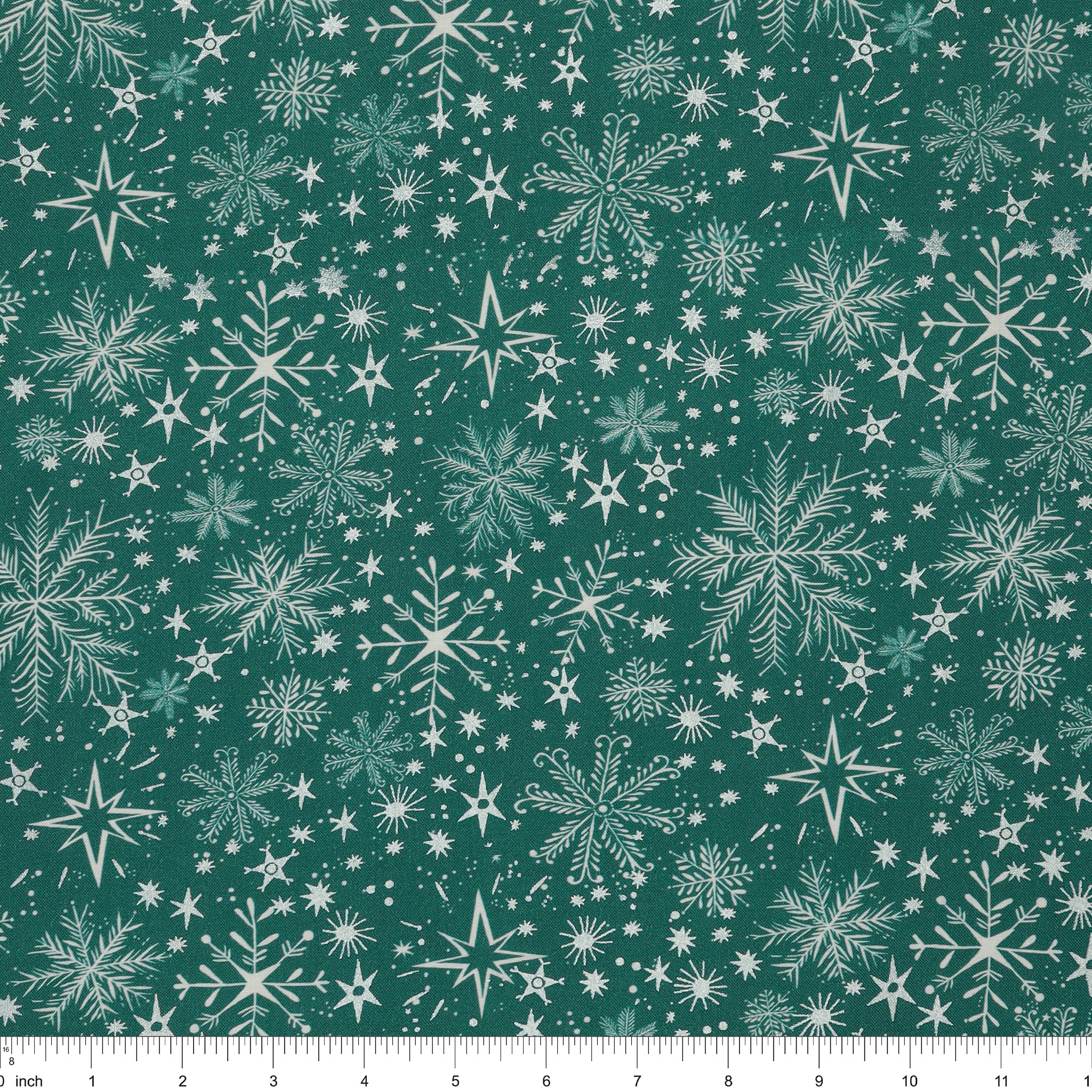 Magical Season Fabric Collection - Snow Frost Teal - Image 3
