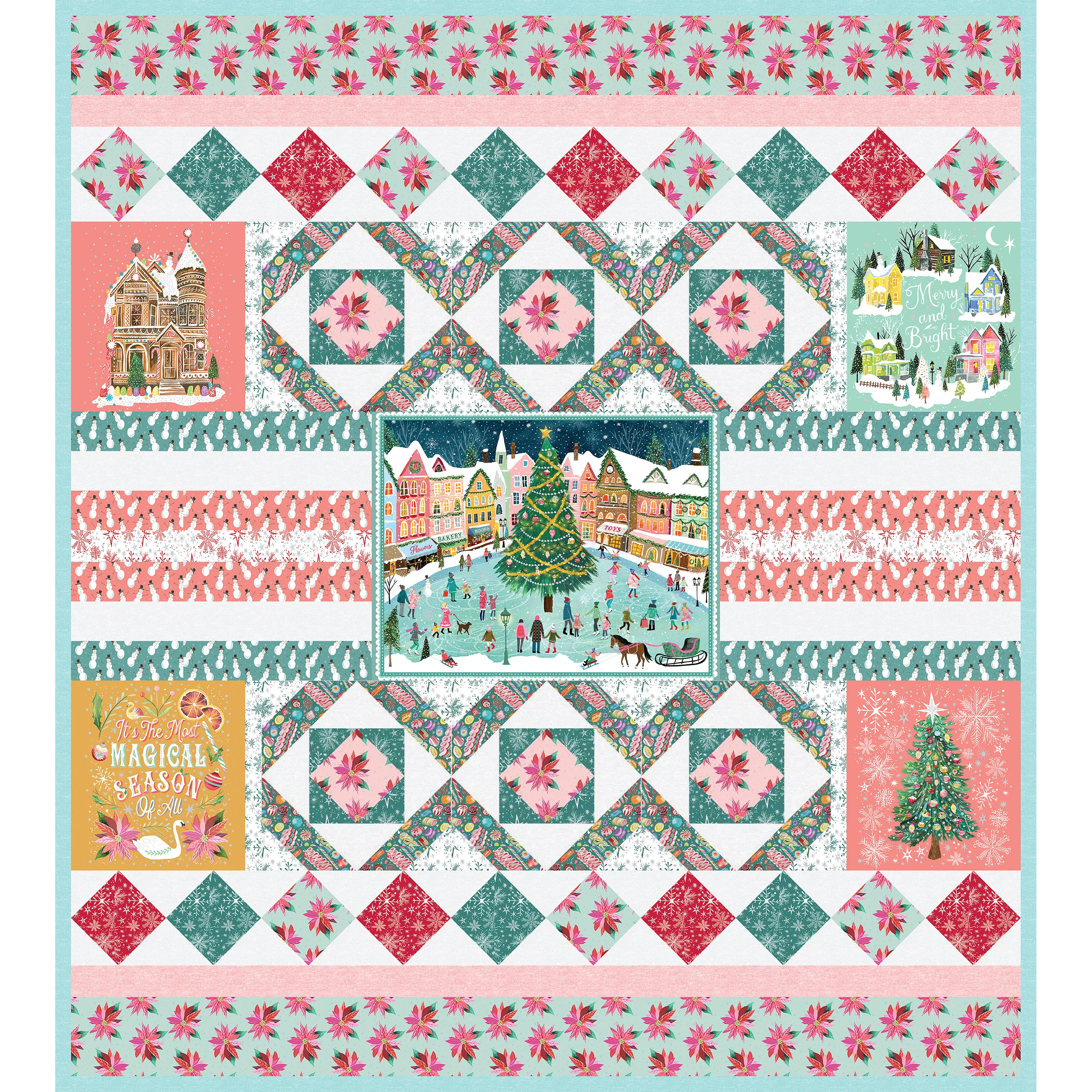 Magical Season Fabric Collection - Magical Sweets Teal/Multi - Image 6
