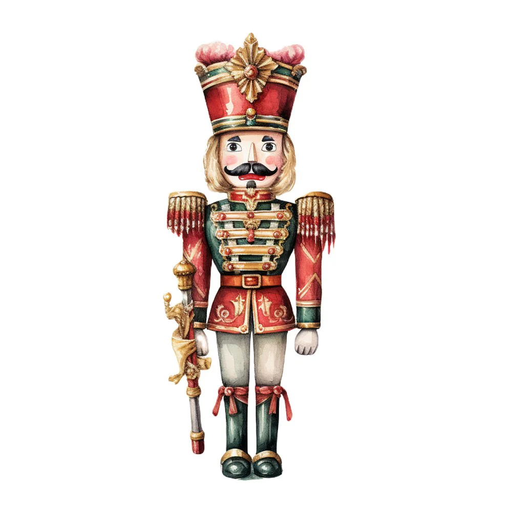 Magnificent Christmas Nutcracker #10 Fabric Panel