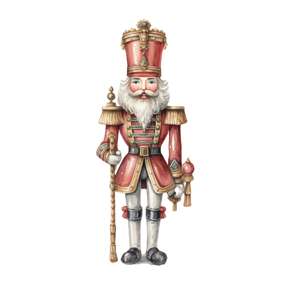 Magnificent Christmas Nutcracker #2 Fabric Panel