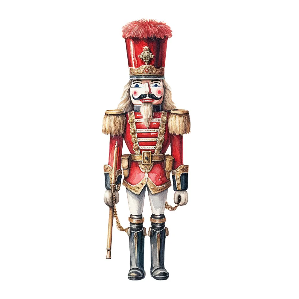 Magnificent Christmas Nutcracker #6 Fabric Panel
