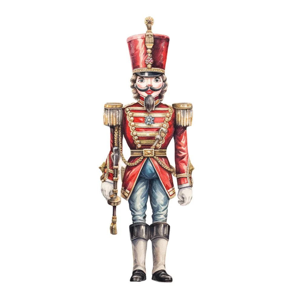 Magnificent Christmas Nutcracker #9 Fabric Panel