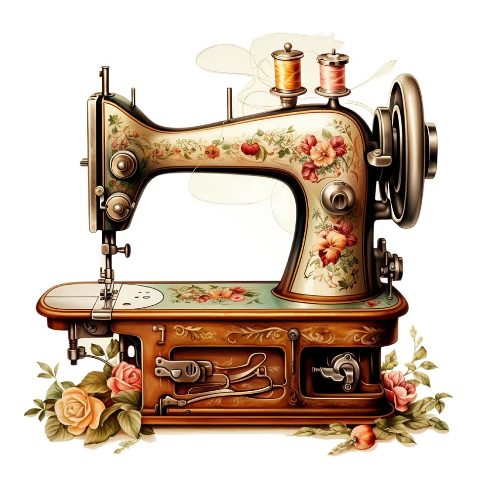 Majestic Sewing Machines #1 Fabric Panel