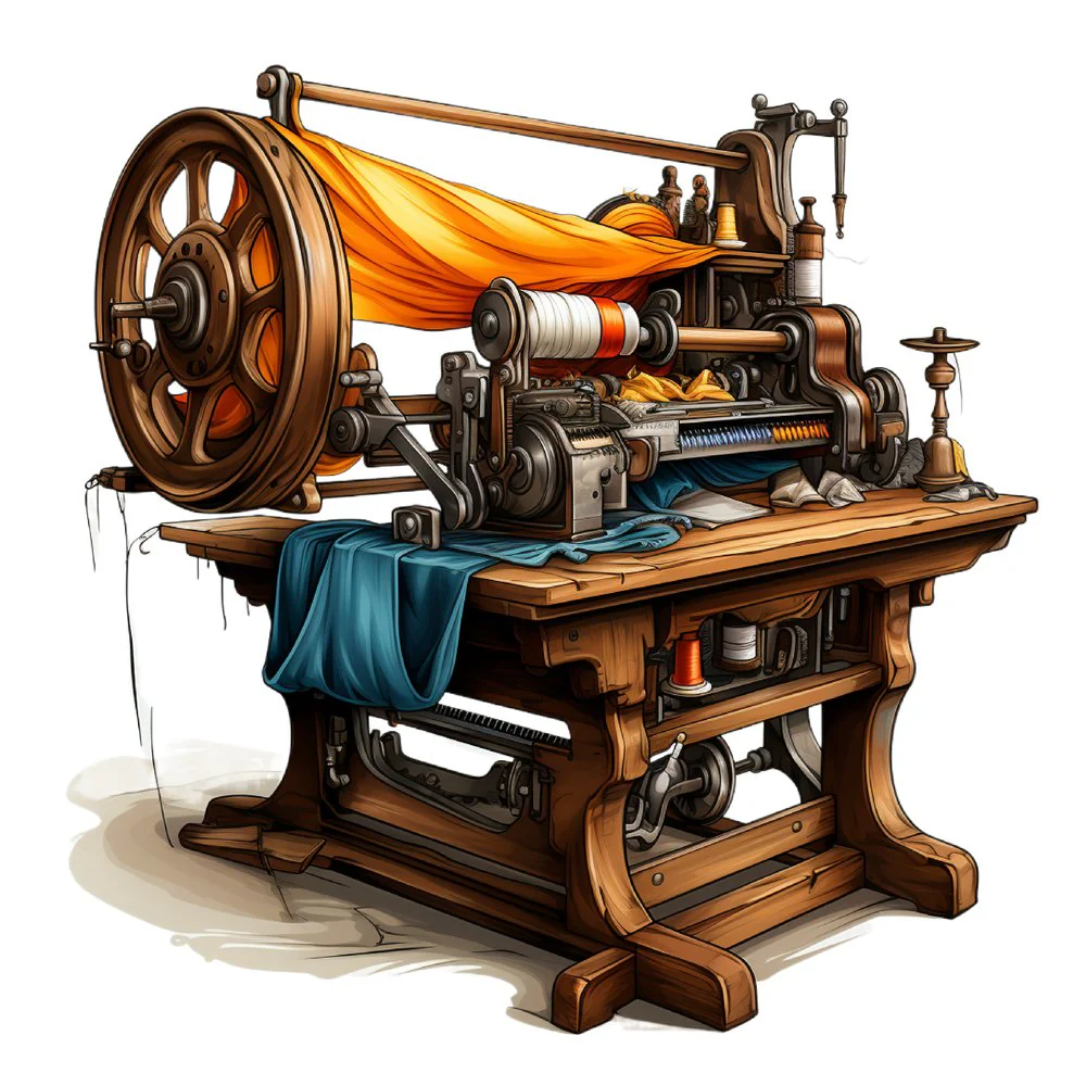 Majestic Sewing Machines #4 Fabric Panel