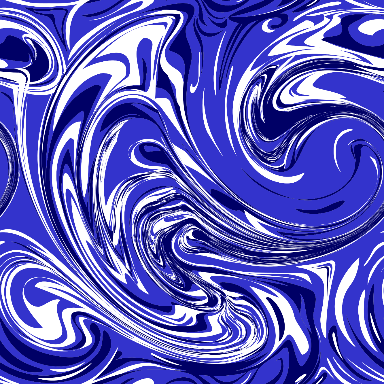 Marble Swirl Fabric - Blue