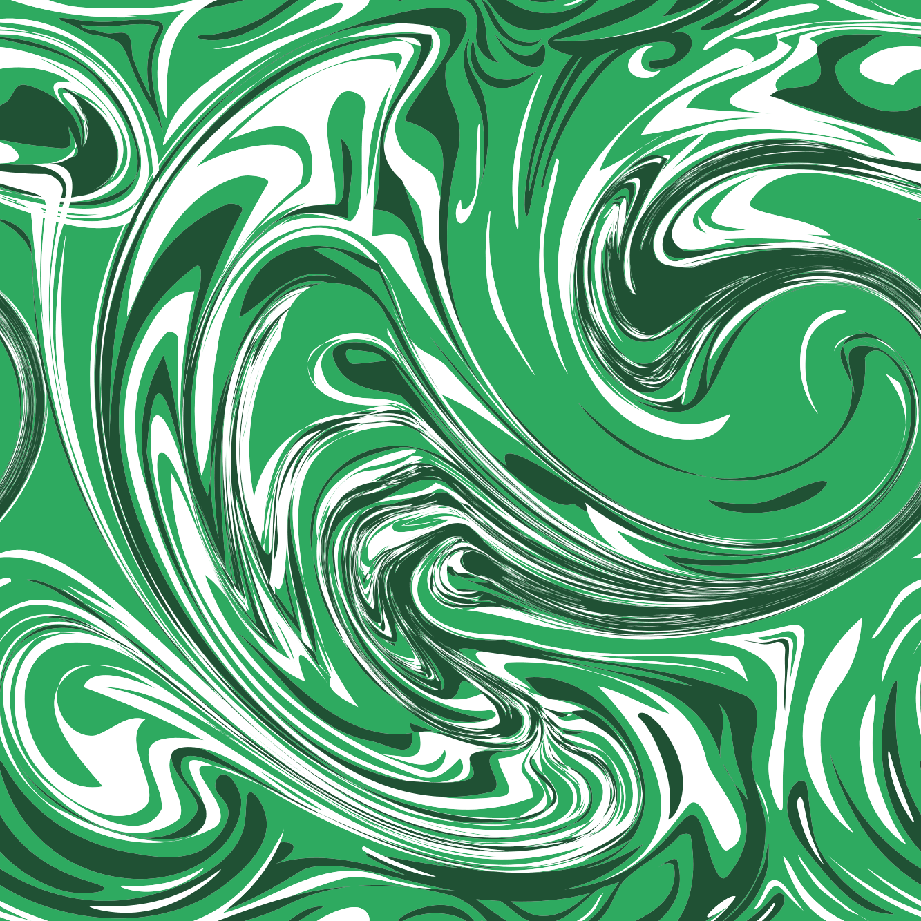 Marble Swirl Fabric - Green