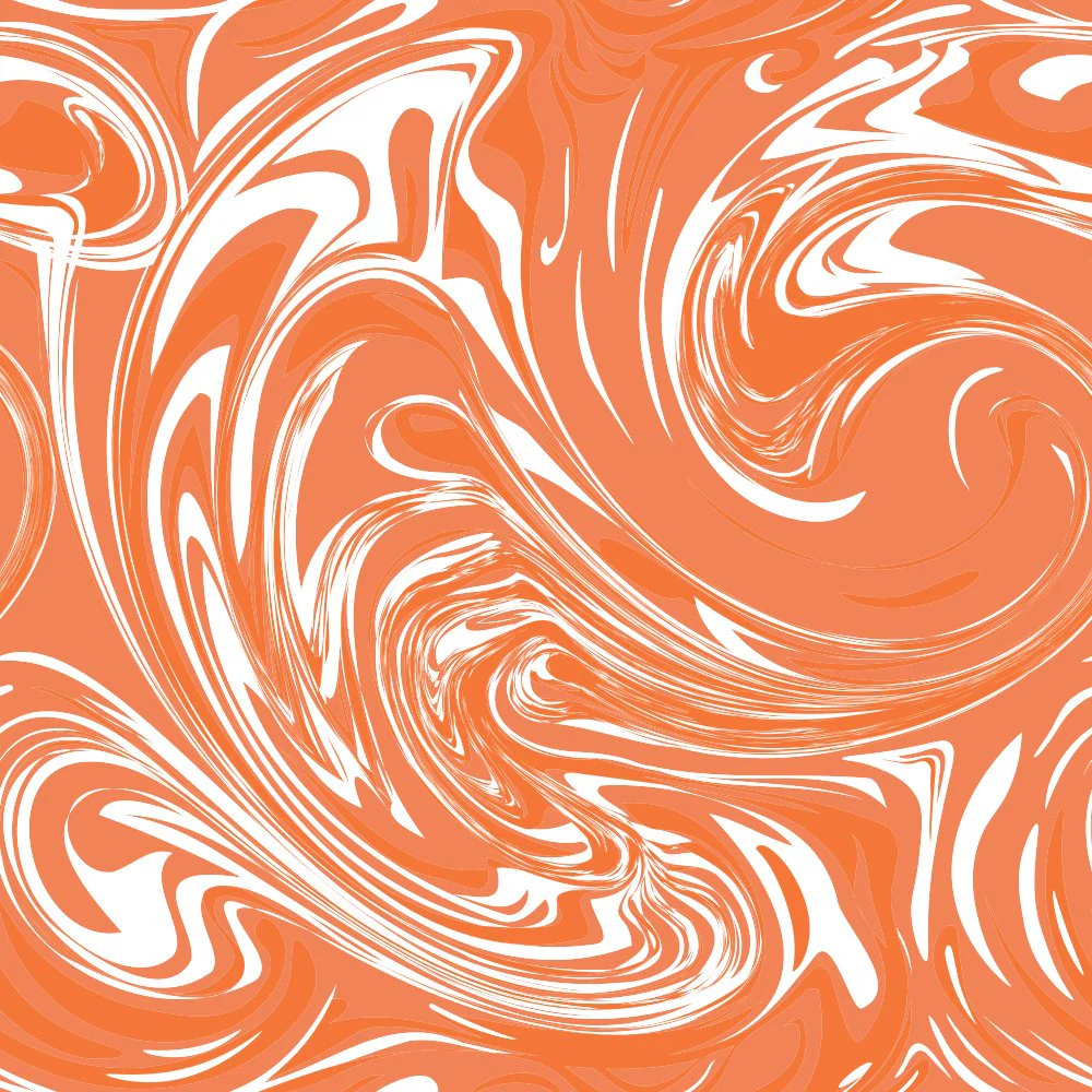 Marble Swirl Fabric - Pumpkin