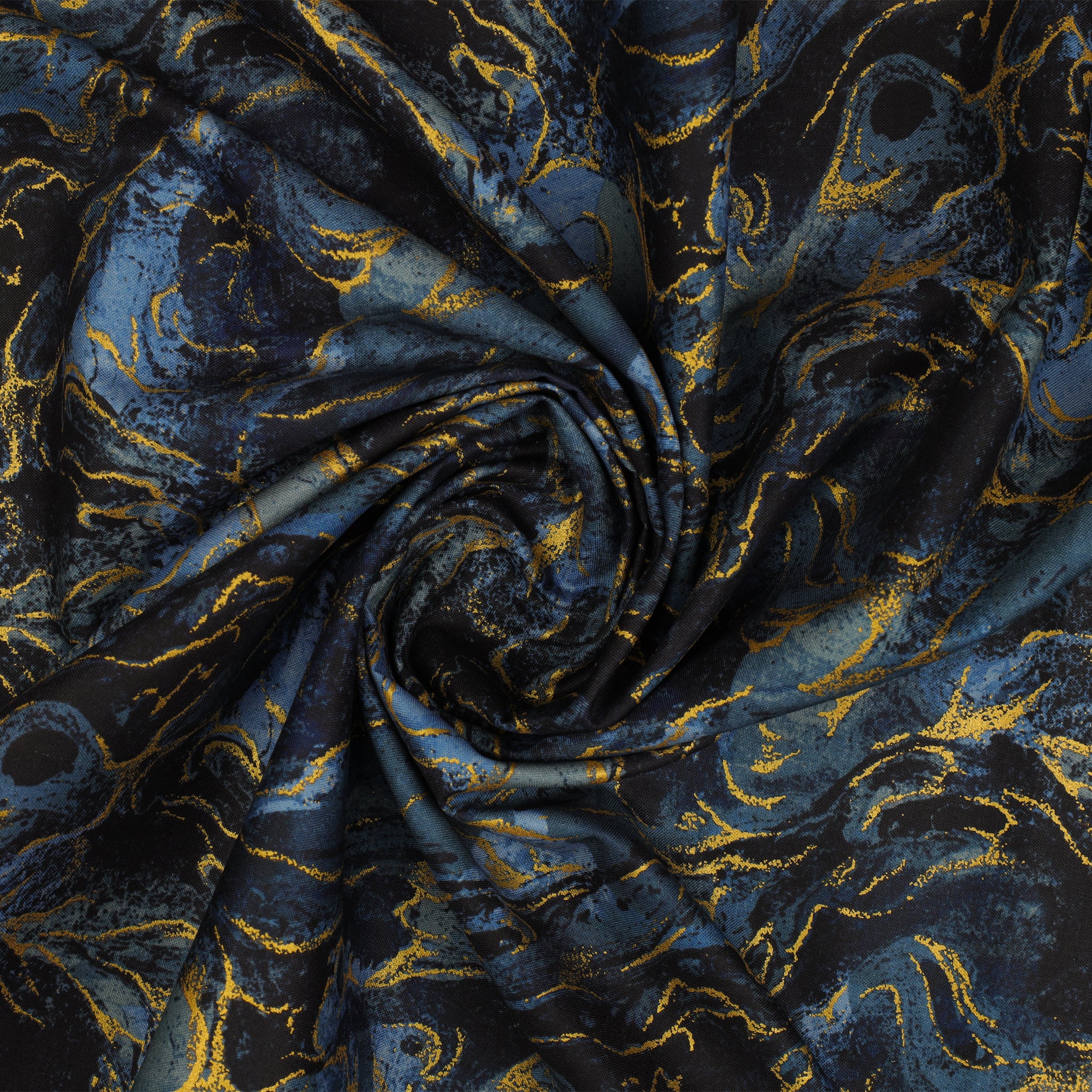 Marbled Earth Fabric Collection - Indigo - Image 2