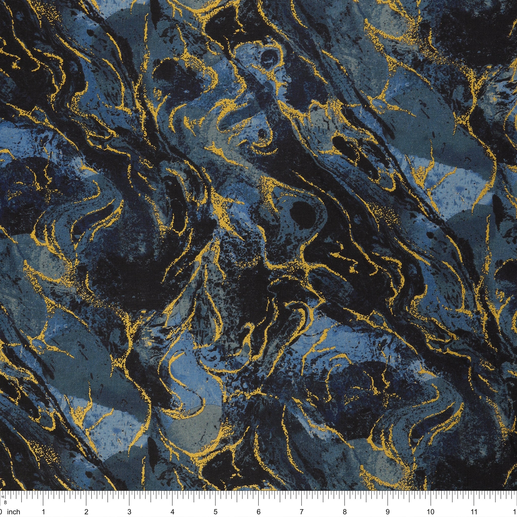 Marbled Earth Fabric Collection - Indigo - Image 3