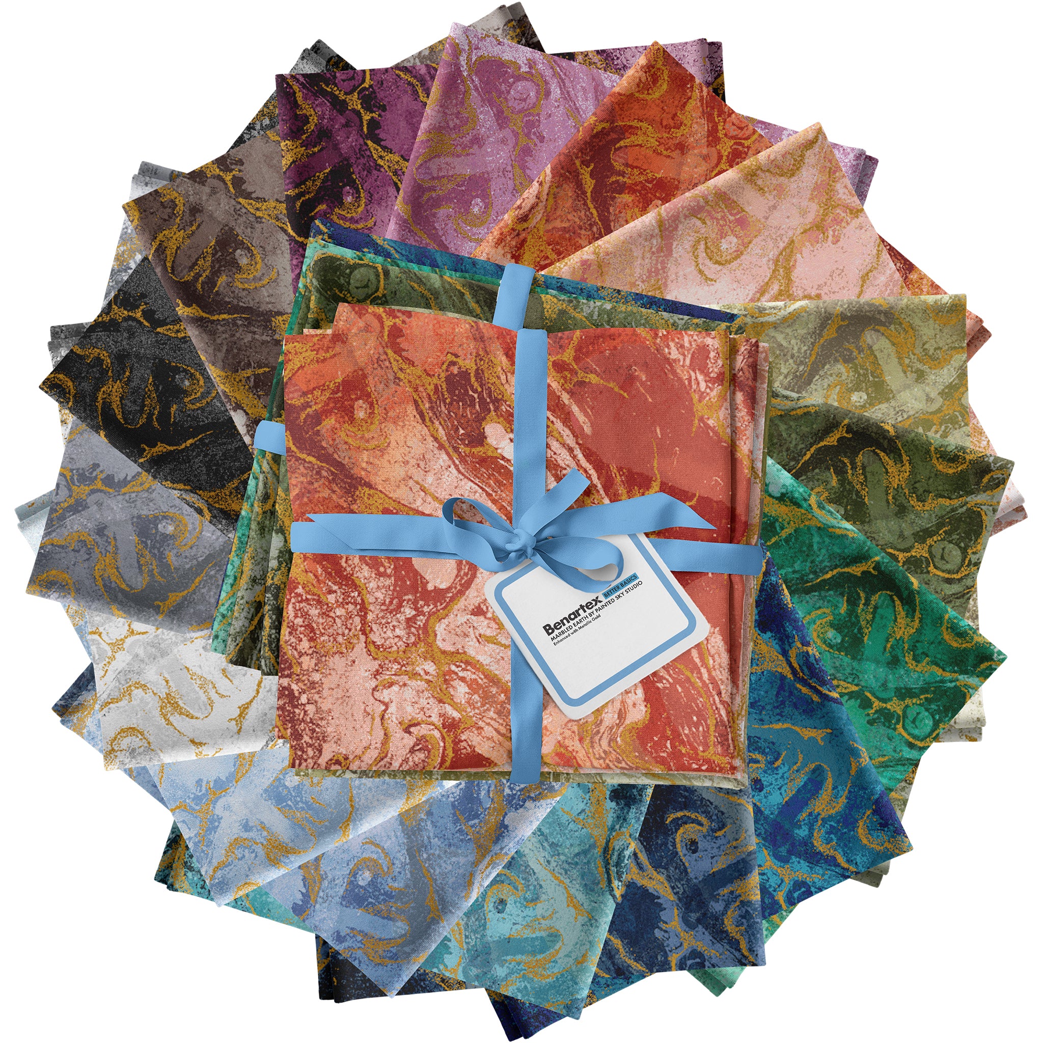 Marbled Earth Fabric Collection - Emerald - Image 7