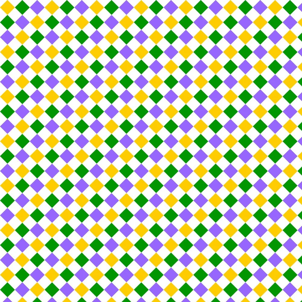 Mardi Gras Diamond Fabric