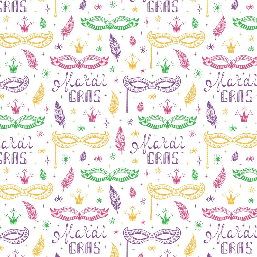 Mardi Gras Parade Fabric - Multi