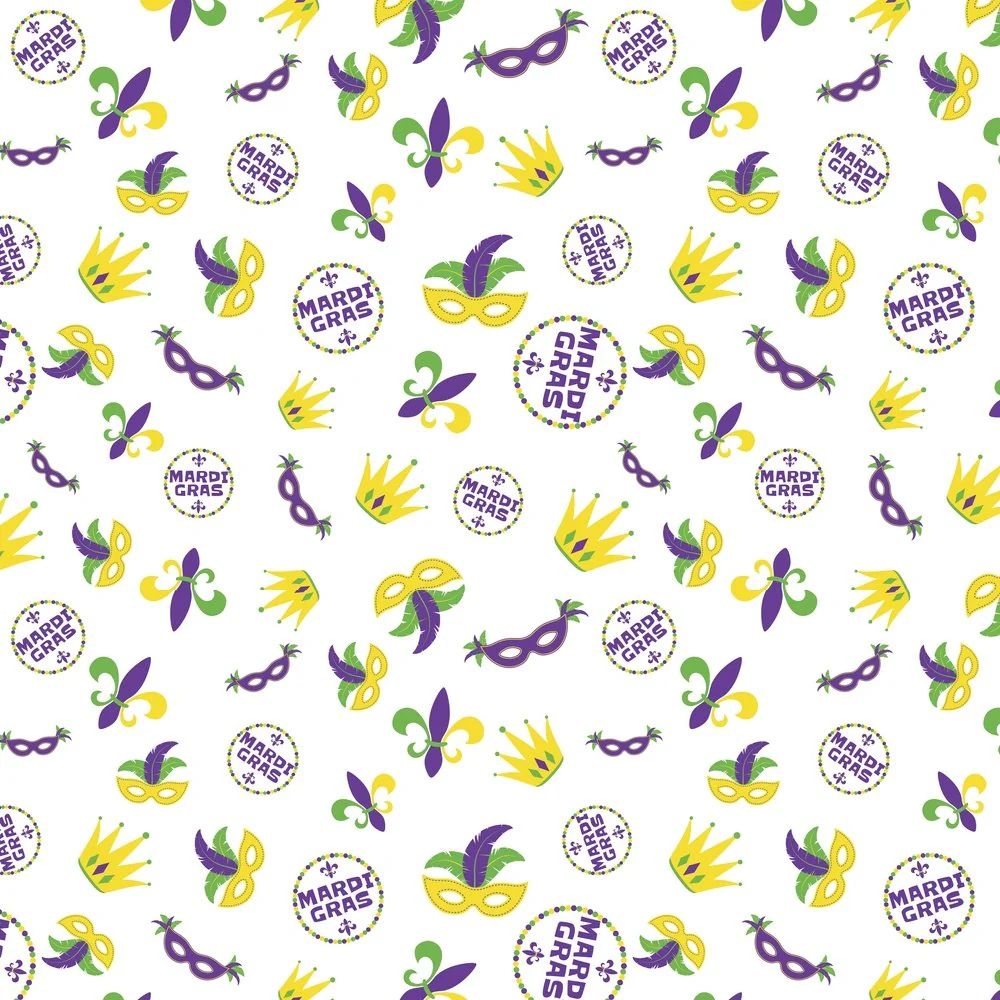 Mardi Gras Party Supplies Fabric