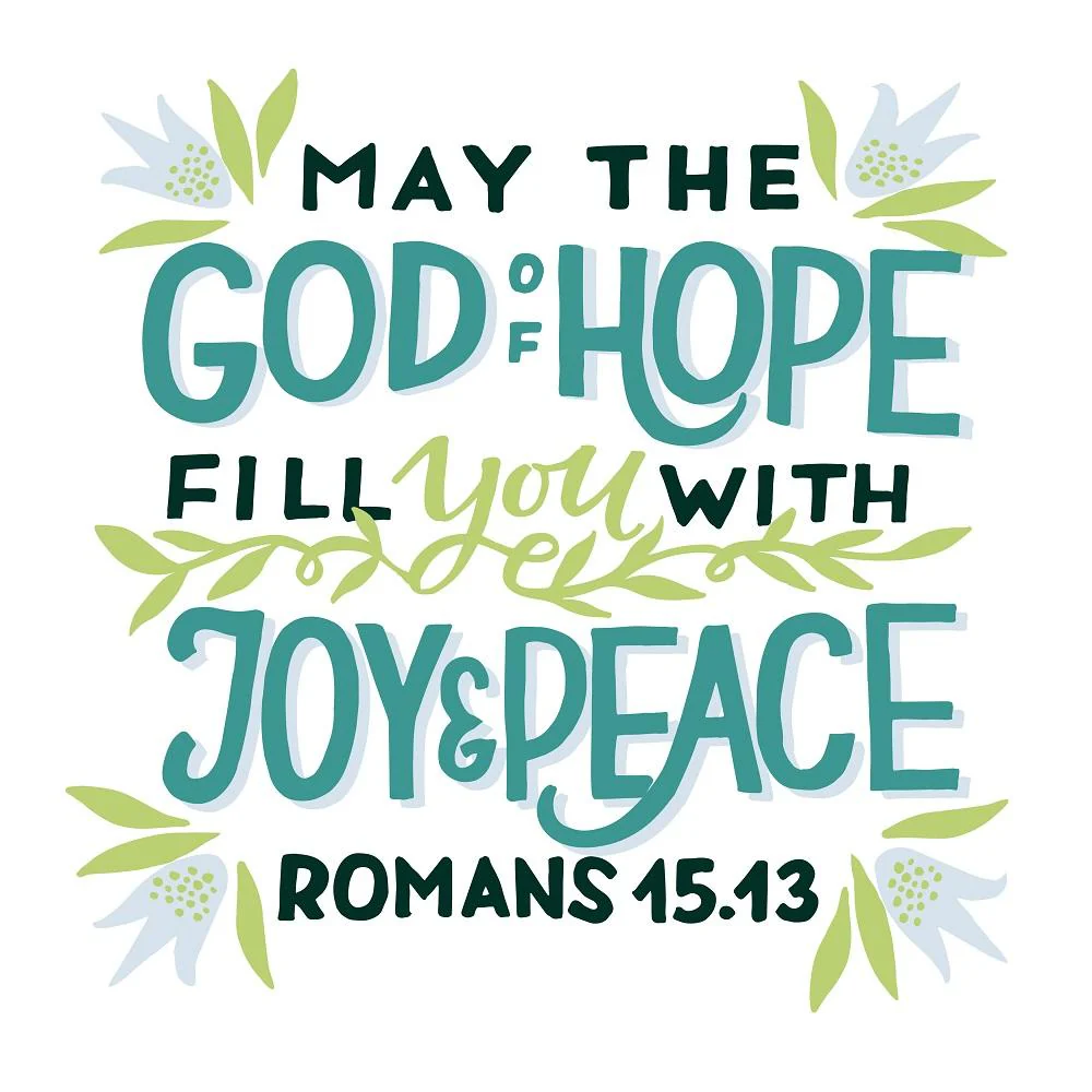 May the God Of Hope Fabric Panel