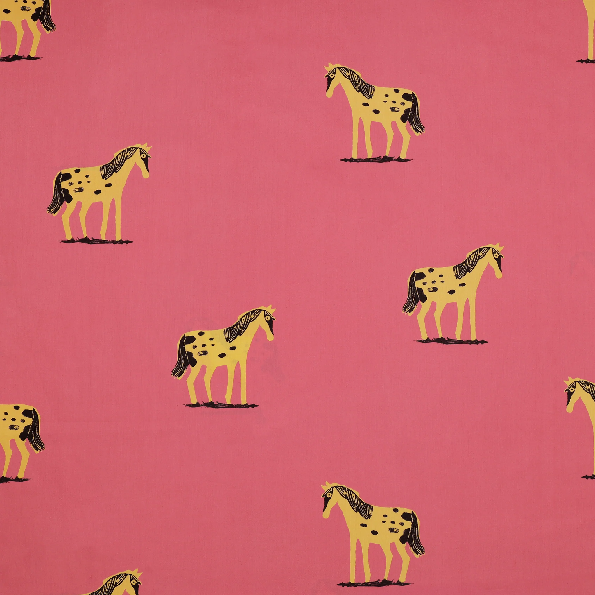 Meadows 108" Wide Quilt Backing - Wild Ponies Hot Pink