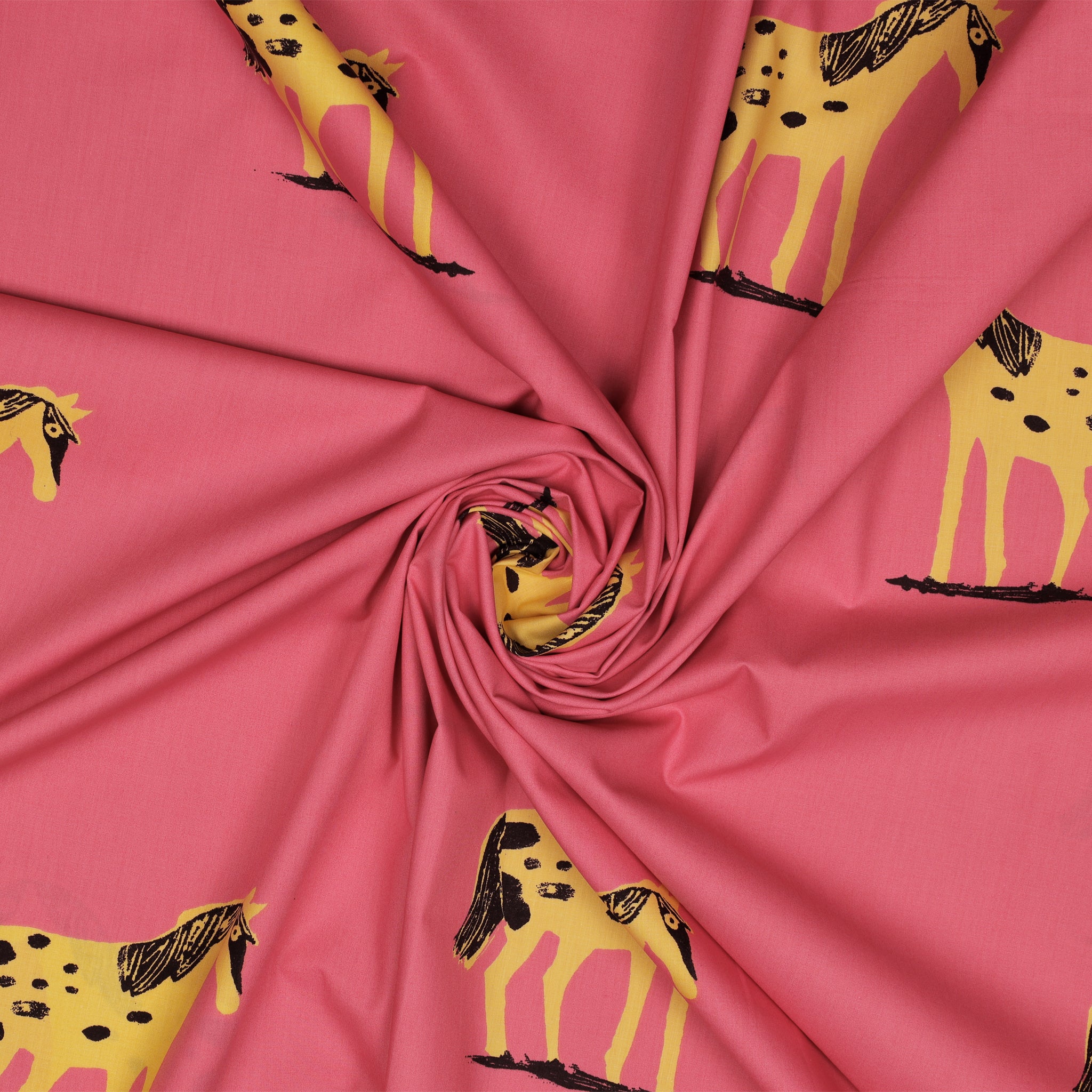 Meadows 108" Wide Quilt Backing - Wild Ponies Hot Pink - Image 2