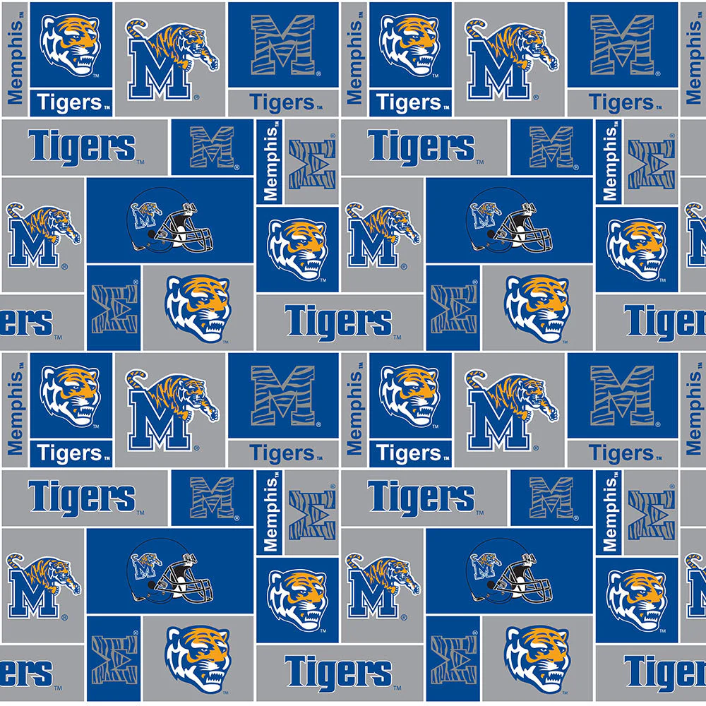 Memphis Tigers Geometric in Fleece - Image 4