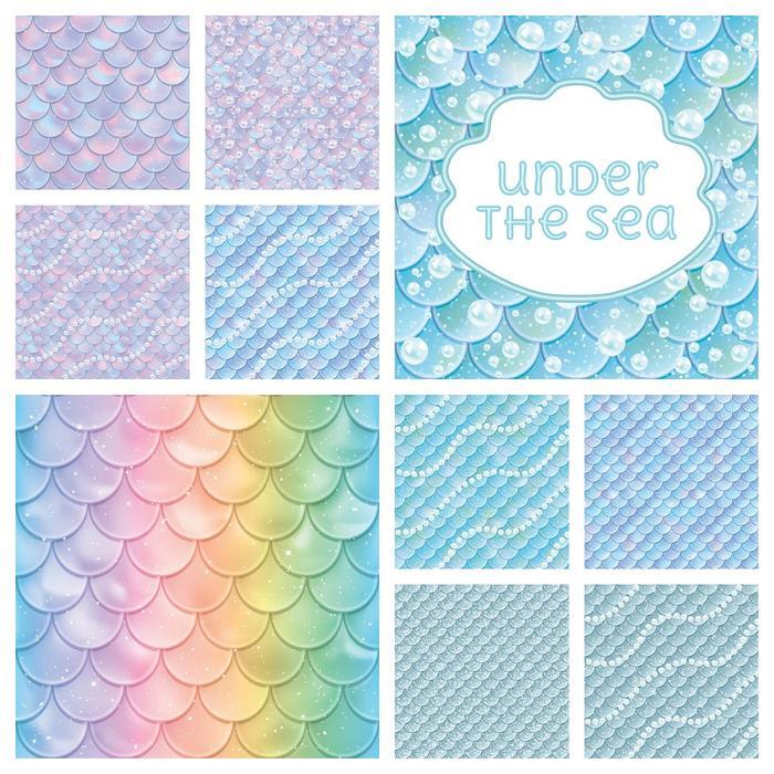 Mermaid Tail Collection 1/2 Yard Bundle