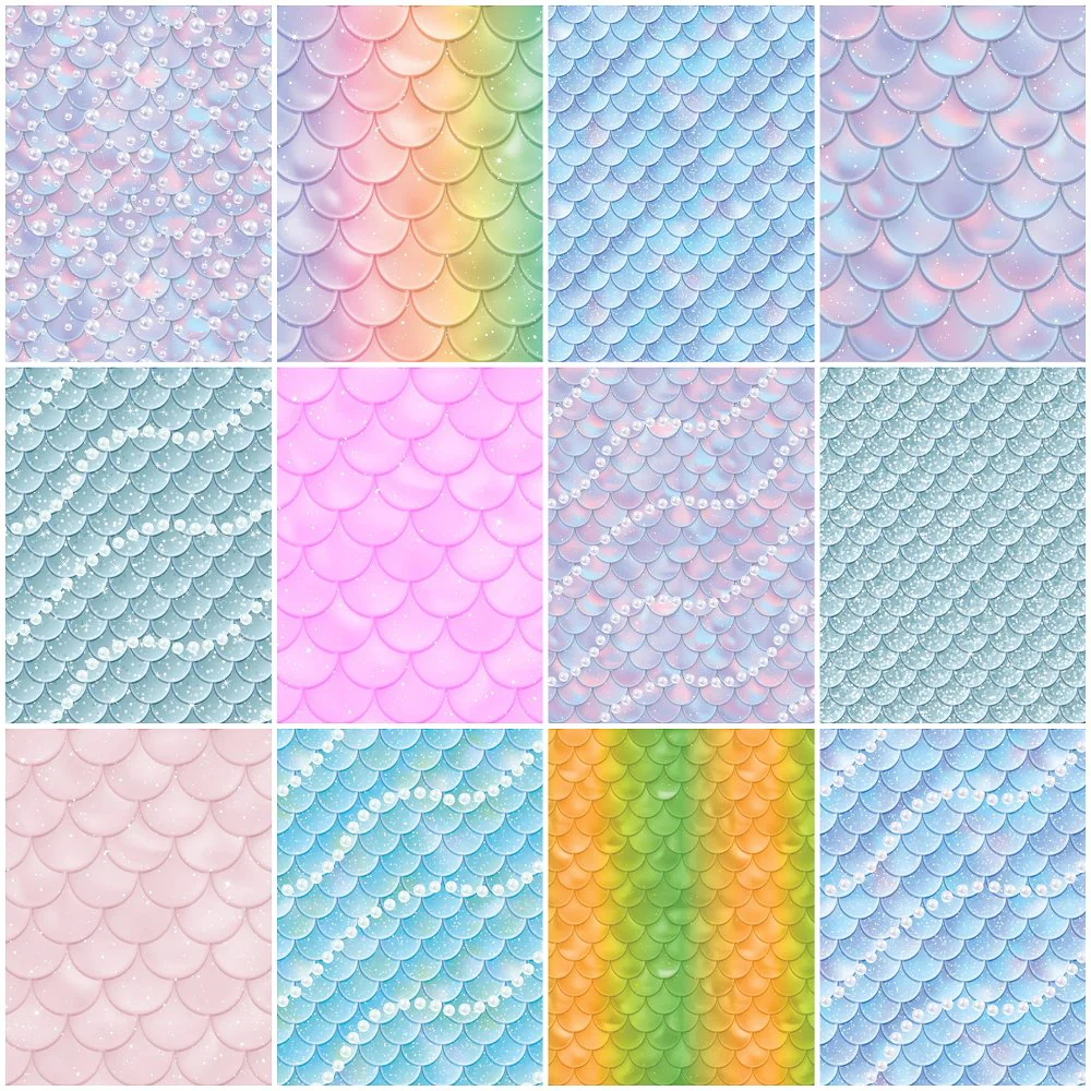 Mermaid Tail Fat Quarter Bundle - 12 Pieces
