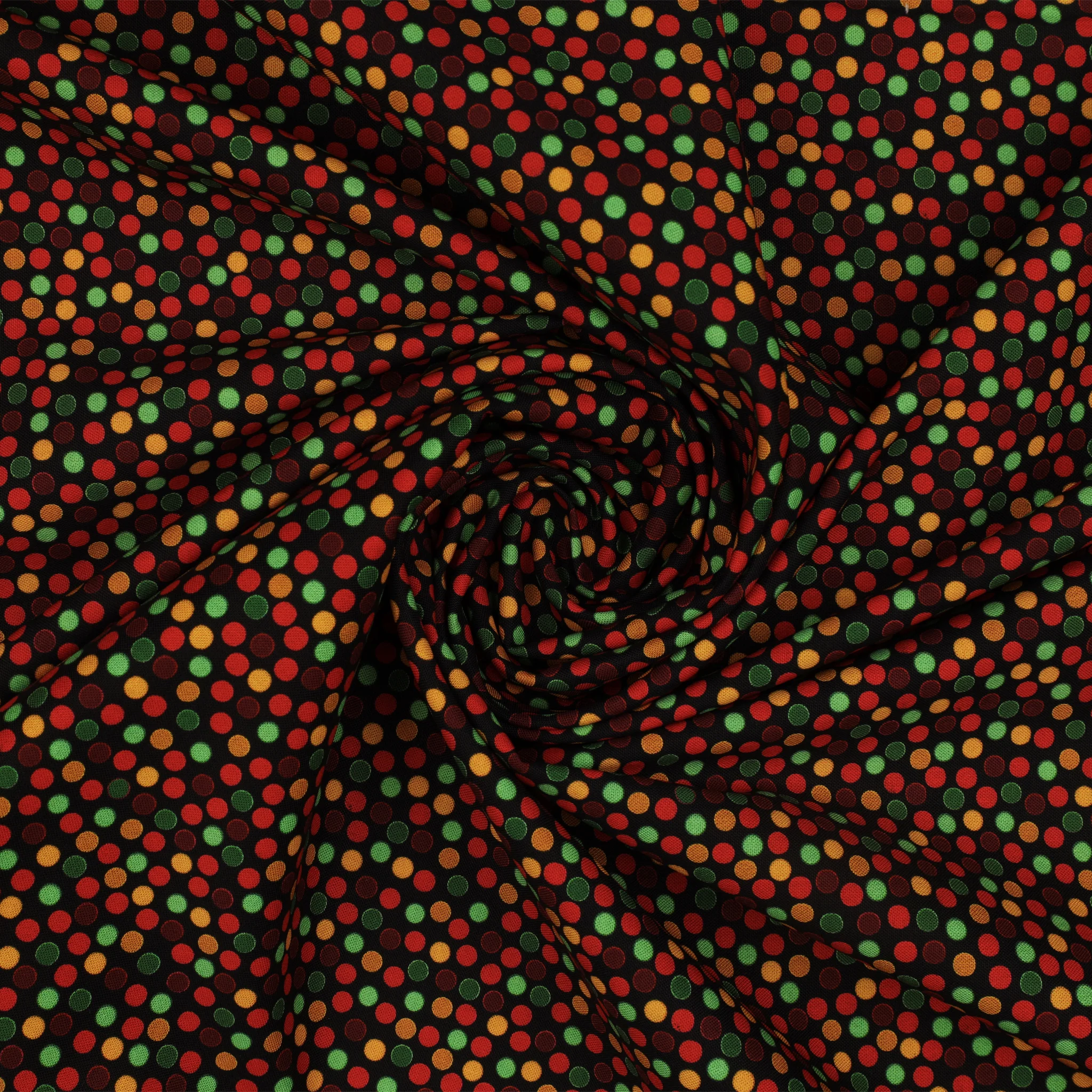 Merry Cats Fabric Collection - Joyful Dots Black/Multi - Image 2