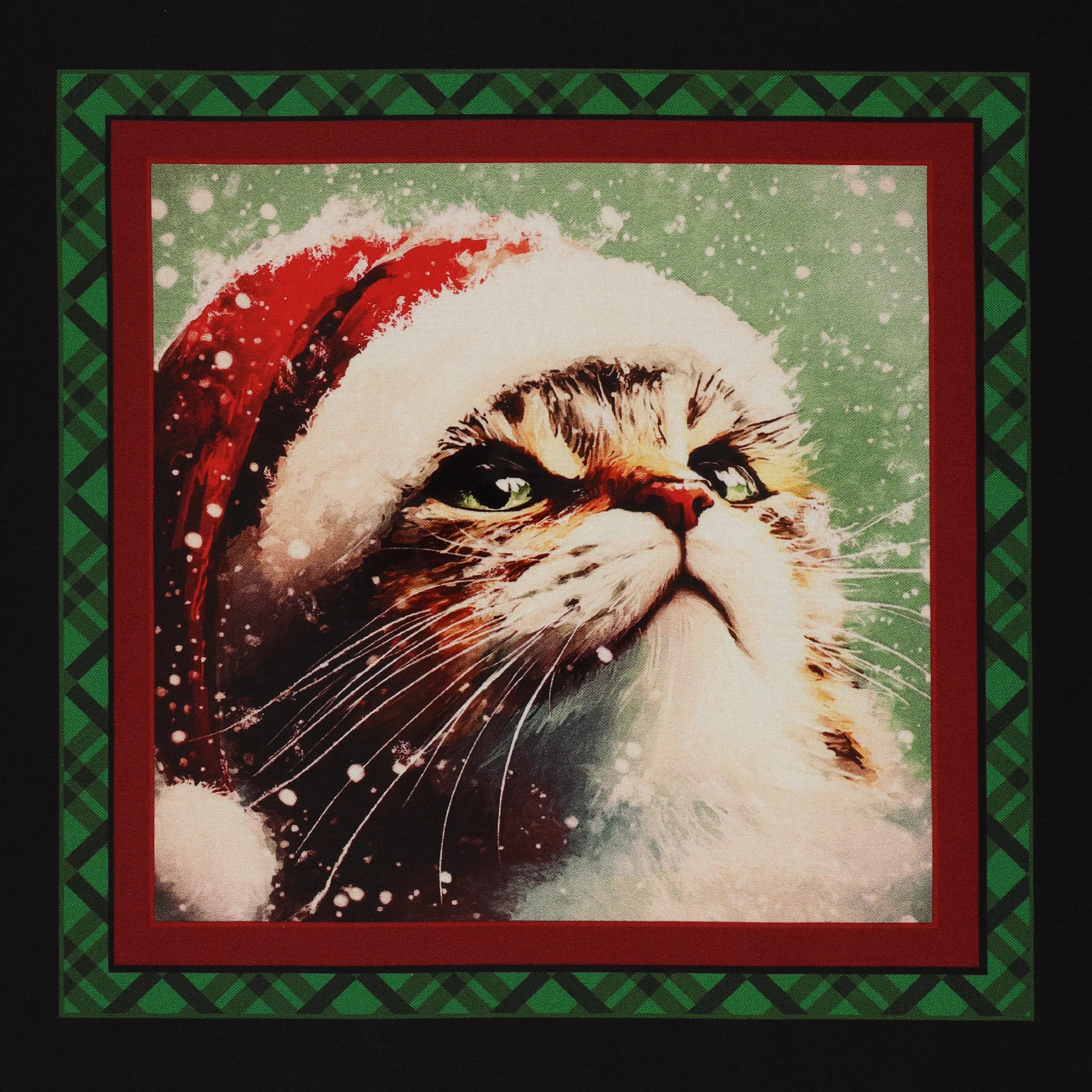 Merry Cats Fabric Collection - Merry Cats Panel Black/Multi - Image 3