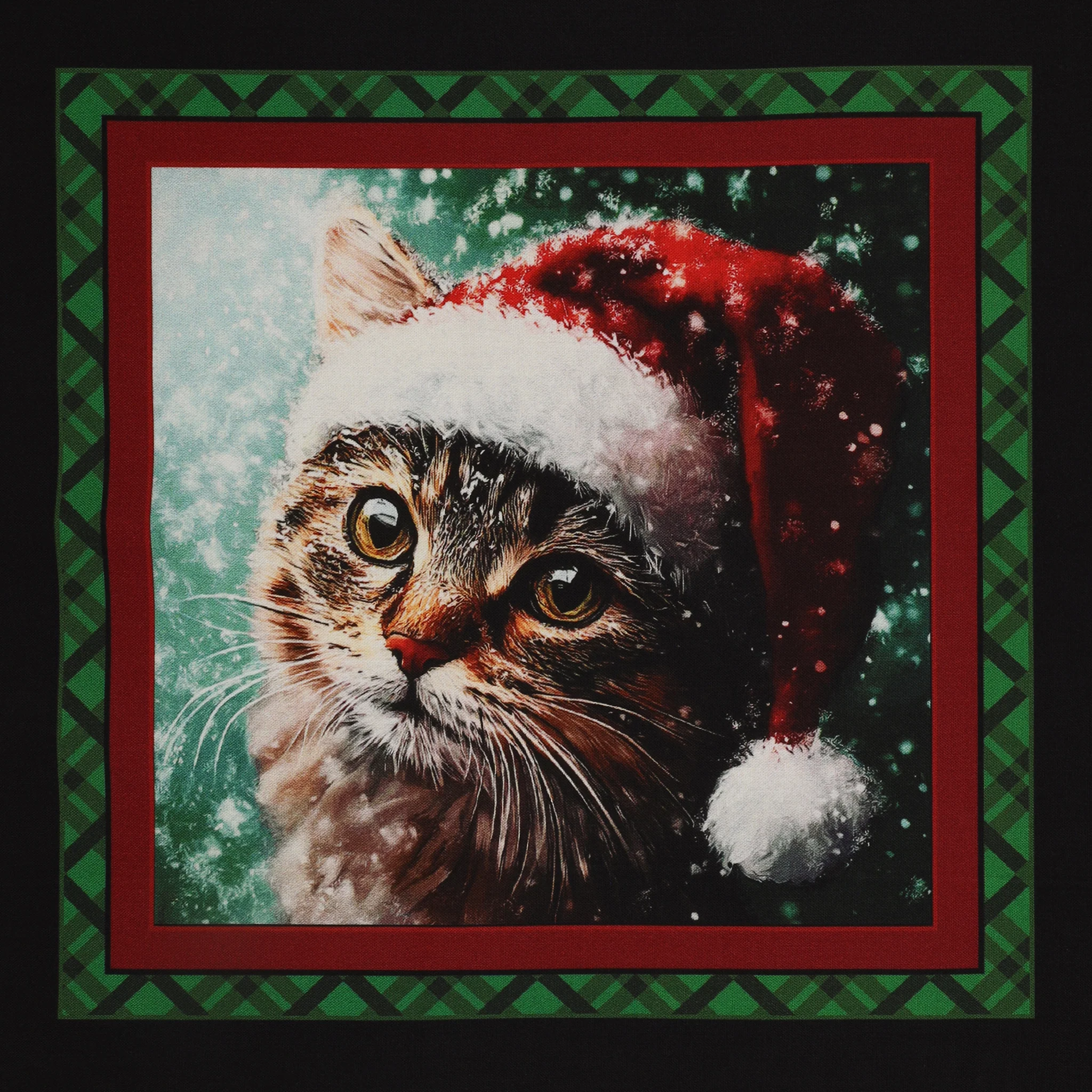 Merry Cats Fabric Collection - Merry Cats Panel Black/Multi - Image 4
