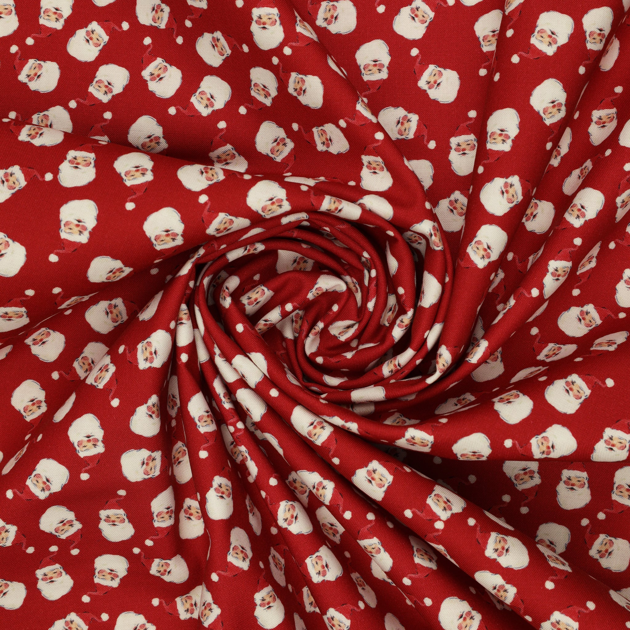 Merry Happy Christmas Fabric Collection - Jolly Santa Festive Red - Image 2