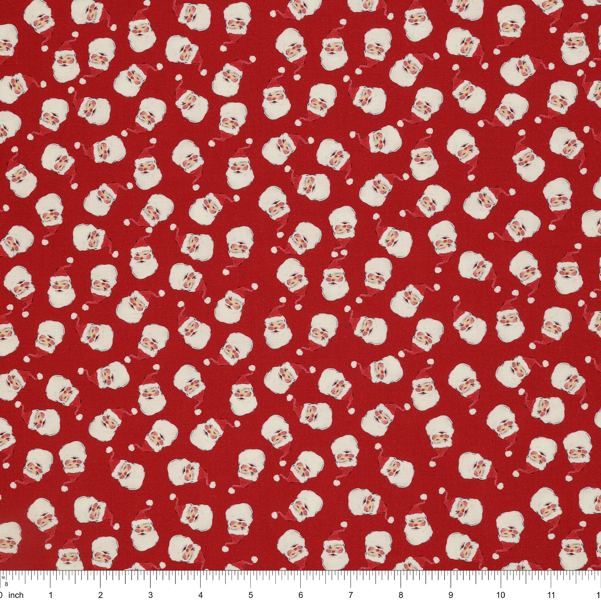 Merry Happy Christmas Fabric Collection - Jolly Santa Festive Red - Image 3