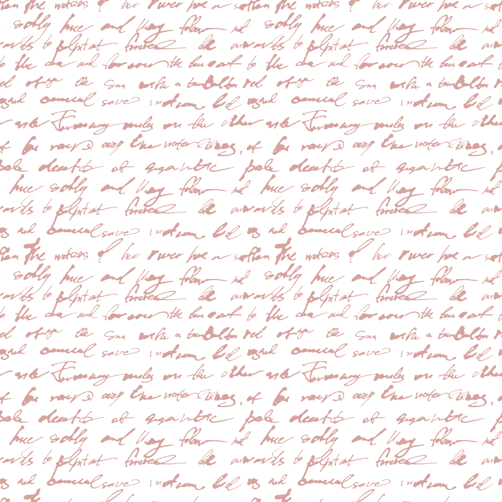 Messy Script Fabric - Rose Gold