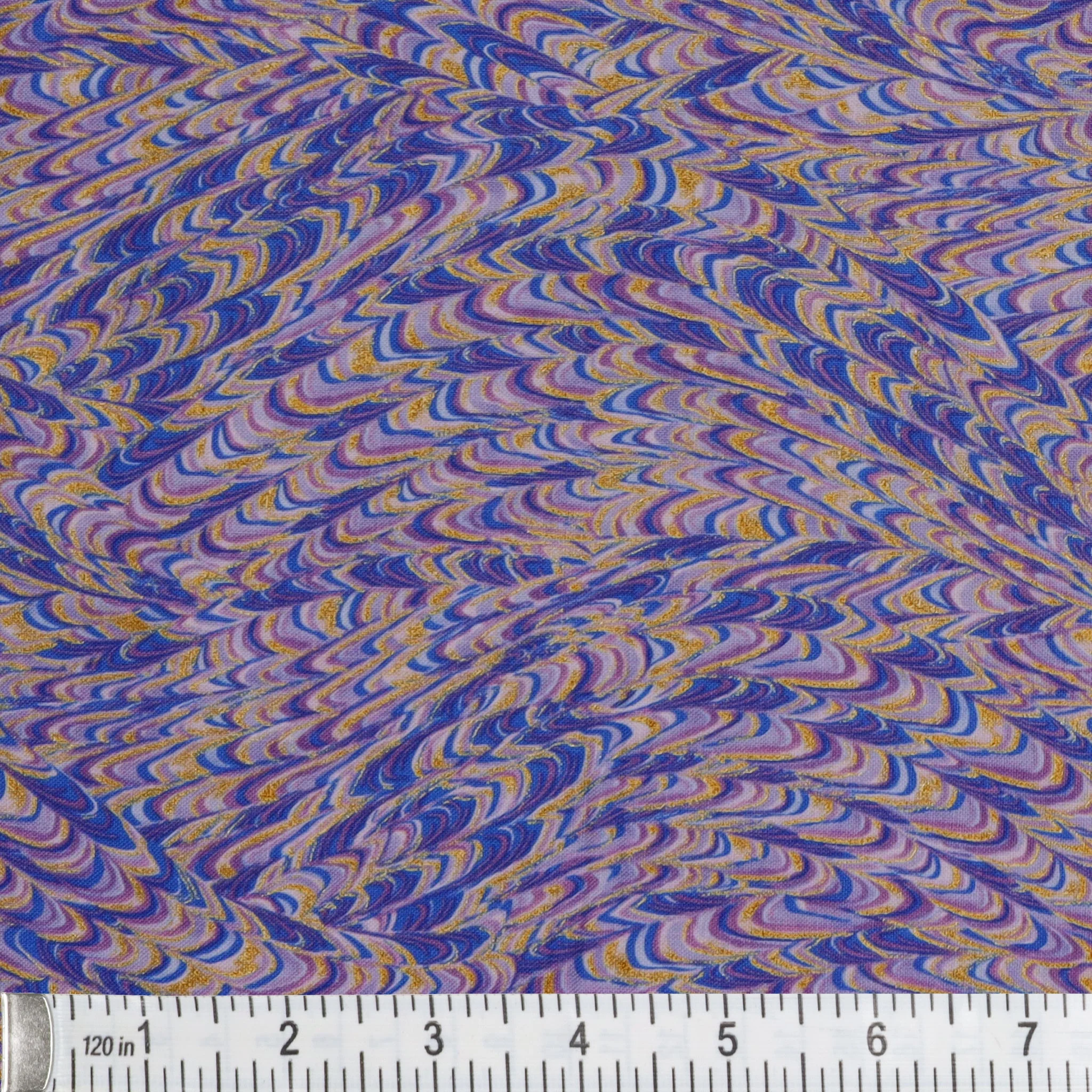 Metallic Impressions Fabric Collection - Marble Impressions Violet - Image 3